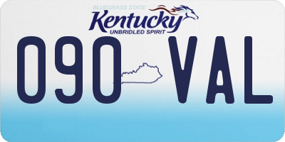 KY license plate 090VAL