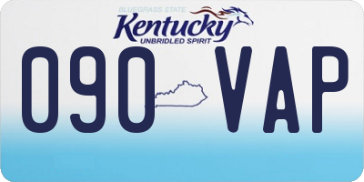 KY license plate 090VAP