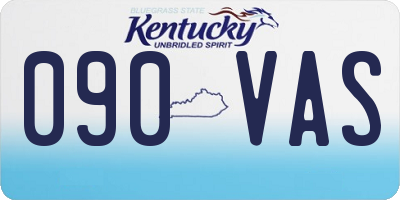 KY license plate 090VAS