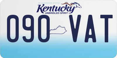 KY license plate 090VAT