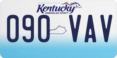KY license plate 090VAV