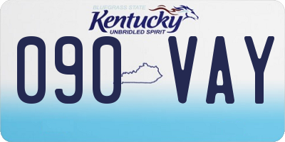 KY license plate 090VAY