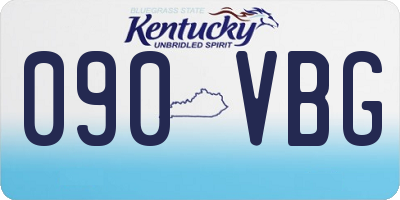KY license plate 090VBG