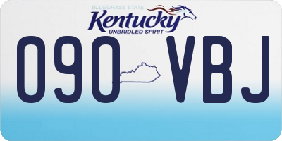 KY license plate 090VBJ