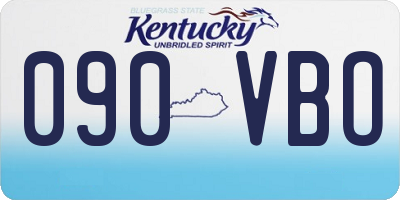 KY license plate 090VBO