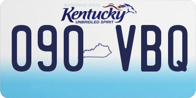 KY license plate 090VBQ
