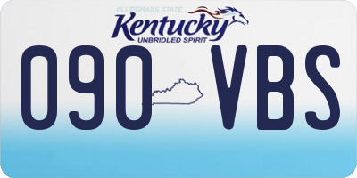 KY license plate 090VBS