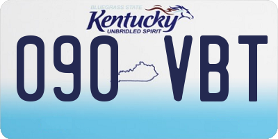 KY license plate 090VBT