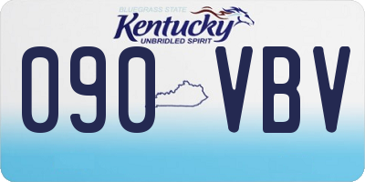 KY license plate 090VBV