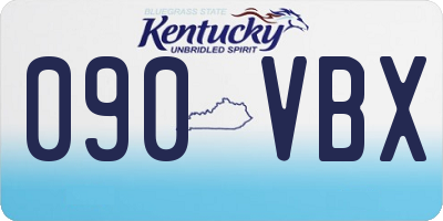 KY license plate 090VBX
