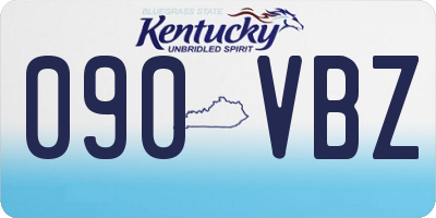 KY license plate 090VBZ