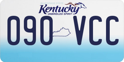 KY license plate 090VCC