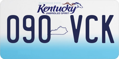 KY license plate 090VCK