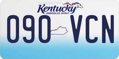 KY license plate 090VCN