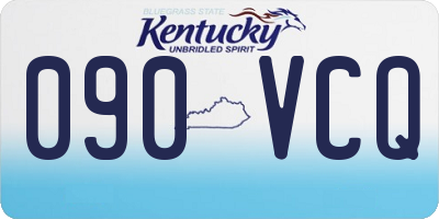 KY license plate 090VCQ
