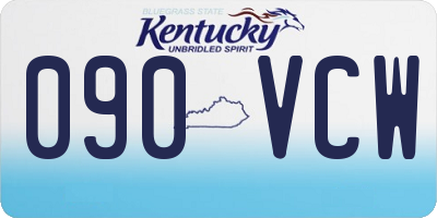 KY license plate 090VCW