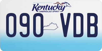 KY license plate 090VDB