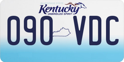 KY license plate 090VDC