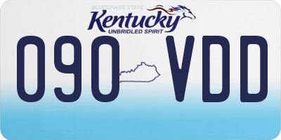 KY license plate 090VDD
