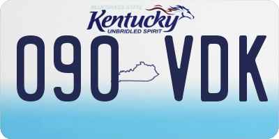 KY license plate 090VDK