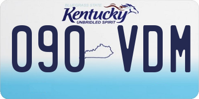 KY license plate 090VDM