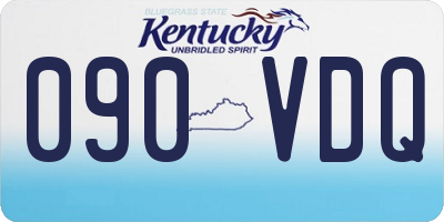 KY license plate 090VDQ