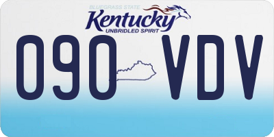 KY license plate 090VDV
