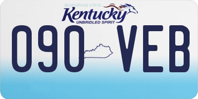 KY license plate 090VEB