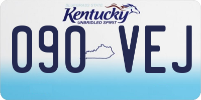 KY license plate 090VEJ