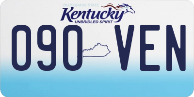 KY license plate 090VEN