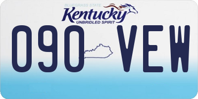 KY license plate 090VEW