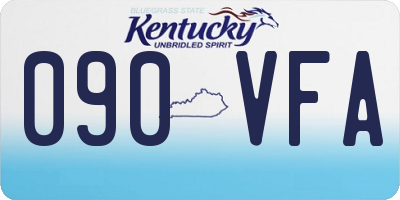 KY license plate 090VFA