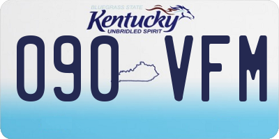 KY license plate 090VFM