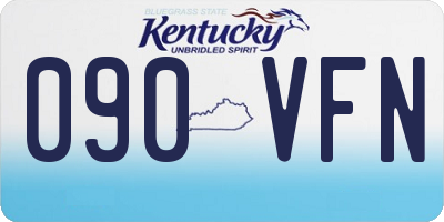 KY license plate 090VFN