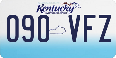 KY license plate 090VFZ
