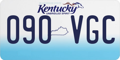 KY license plate 090VGC