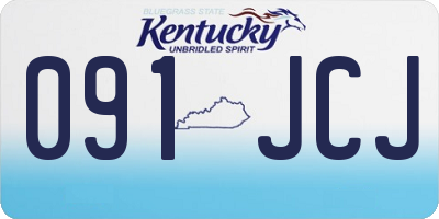 KY license plate 091JCJ