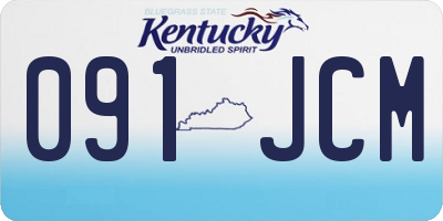 KY license plate 091JCM