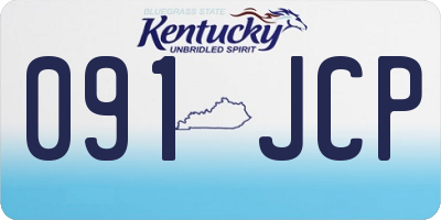 KY license plate 091JCP