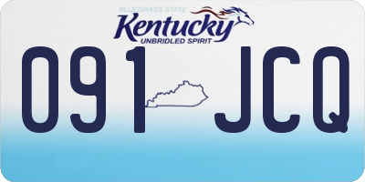 KY license plate 091JCQ