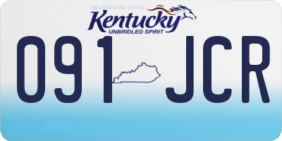 KY license plate 091JCR