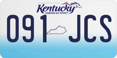 KY license plate 091JCS