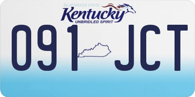 KY license plate 091JCT