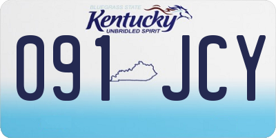 KY license plate 091JCY