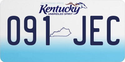 KY license plate 091JEC