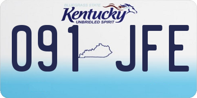KY license plate 091JFE
