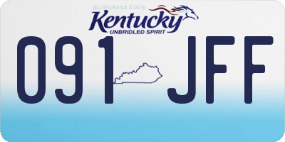 KY license plate 091JFF