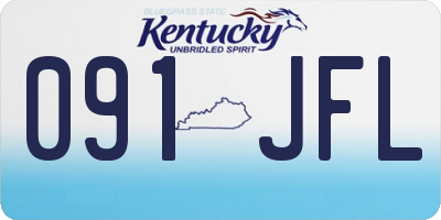 KY license plate 091JFL