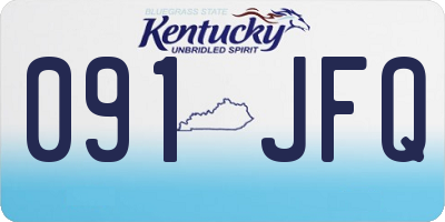 KY license plate 091JFQ