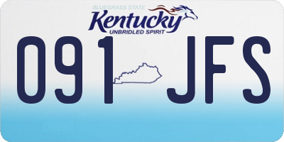 KY license plate 091JFS